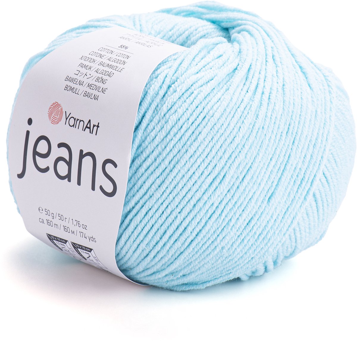 YarnArt Jeans – Katoenmix Breigaren – 50g – 160m – 55% Katoen / 45% Acryl – Voor Amigurumi & Kleding - Kleur 76