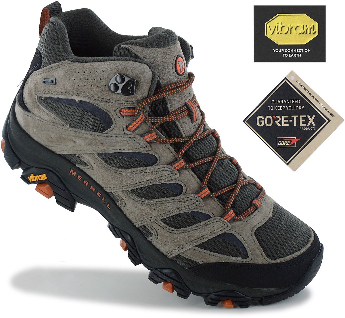 Merrell Moab 3 Mid GORE-TEX Heren Wandelschoenen Trekking Laarzen J035791 Groen
