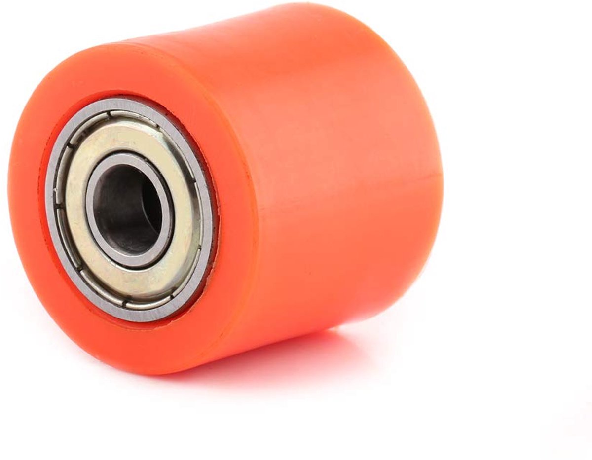 Kettingrol - Rolschuif - Aandrijving Ondersteuning - Compleet met lagers - 8 mm - Oranje