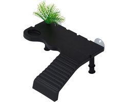 Schildpadden Rustplatform - Zonnedek Aquarium - Veilig Zonnebaden - Antislip Oppervlak - 145 x 5 cm - Groen