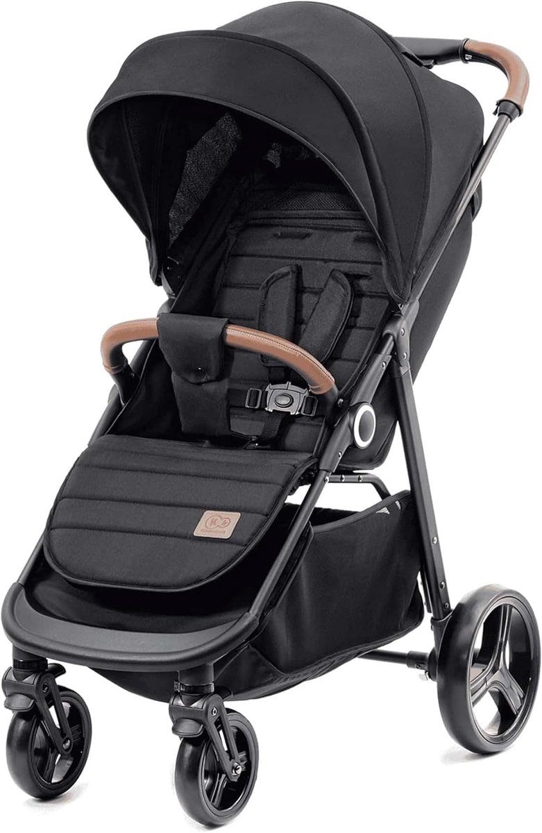 Kinderbuggy - Lichtgewicht Kinderwagen - Stadswandelingen - Met één hand inklapbaar - Tot 22 kg - Zwart
