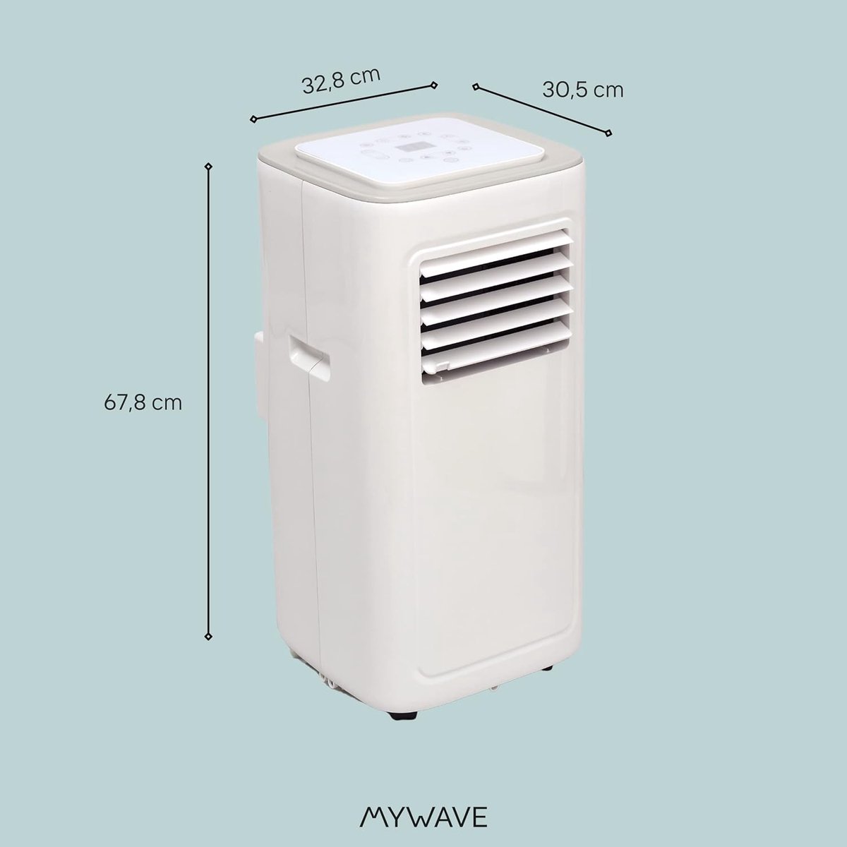 Draagbare Airco - Mobiele Koeler - Ruimte Koelen - 3-in-1 Functie - 7000 BTU - Wit thumbnail 4
