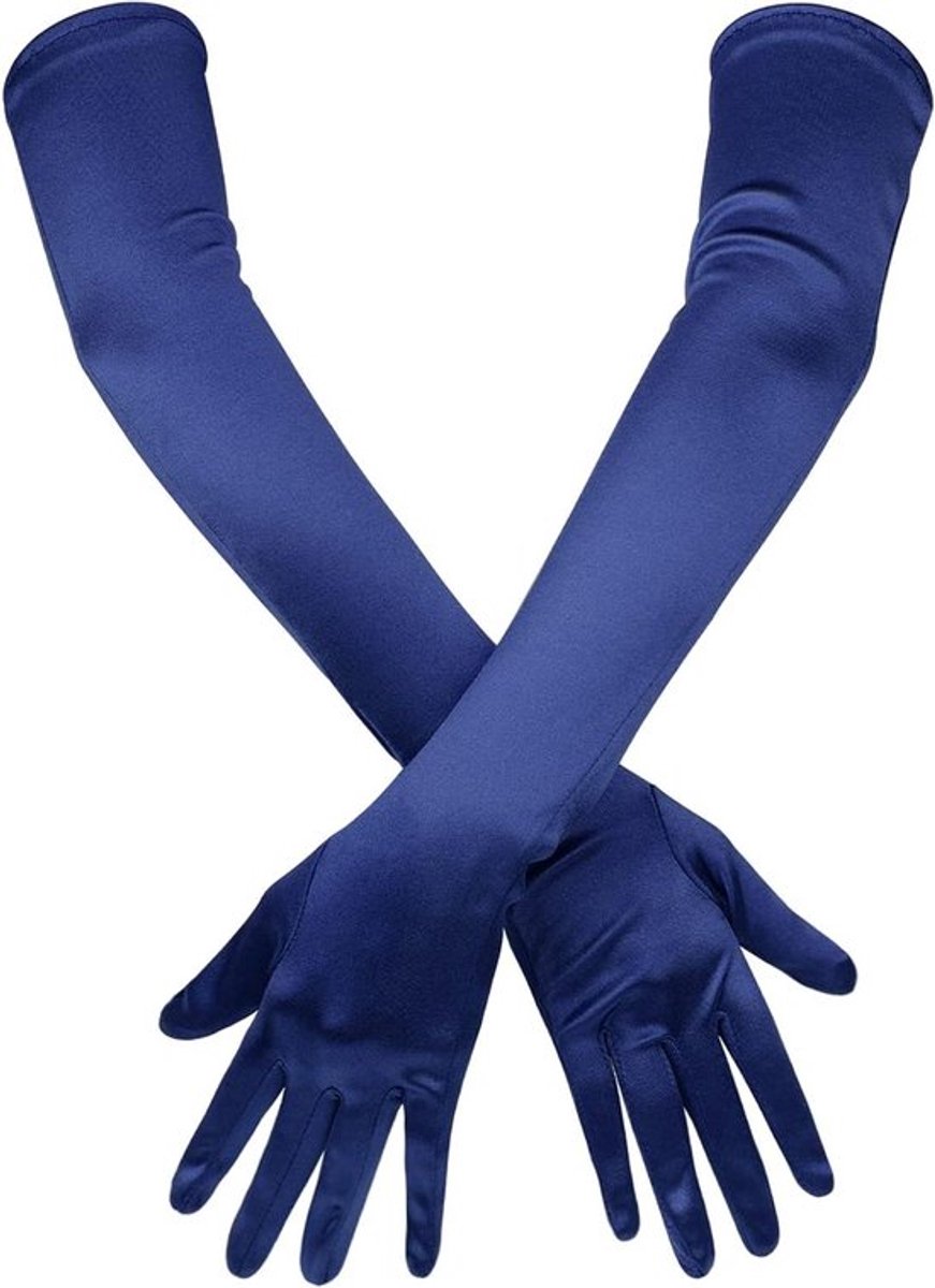 Satijnen handschoenen 53 cm voor vrouwen Allecto Plus