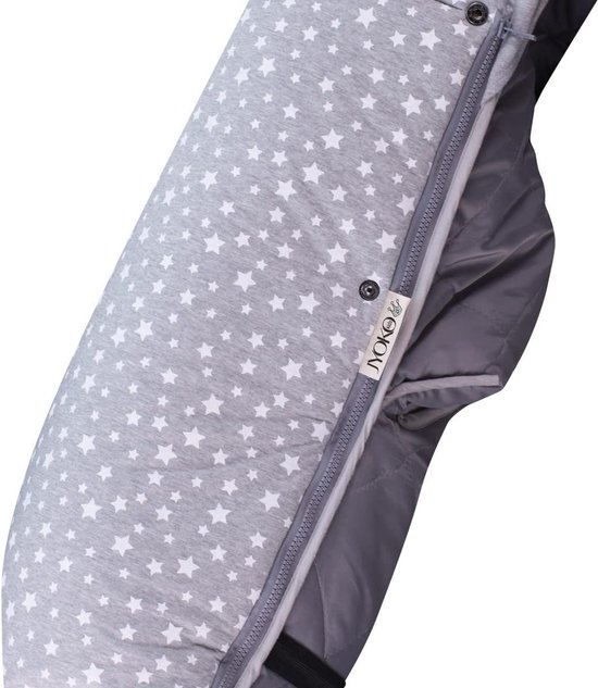 Voetenzak Kinderwagen - Babyzak - Warm Blijven - Waterdichte Binnenkant - Niet Gespecificeerd - Wit Met Stippen — afbeelding 2