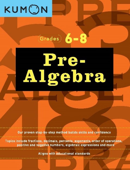 Pre-Algebra Grades 6-8 - cover