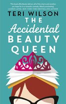 Boekcover: The Accidental Beauty Queen door Teri Wilson met een blauwe achtergrond, een kroon en een brildragende vrouw.