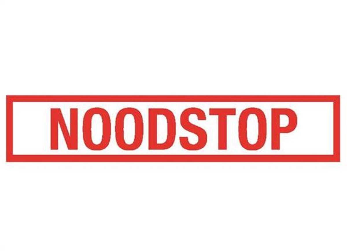 Sticker Noodstop