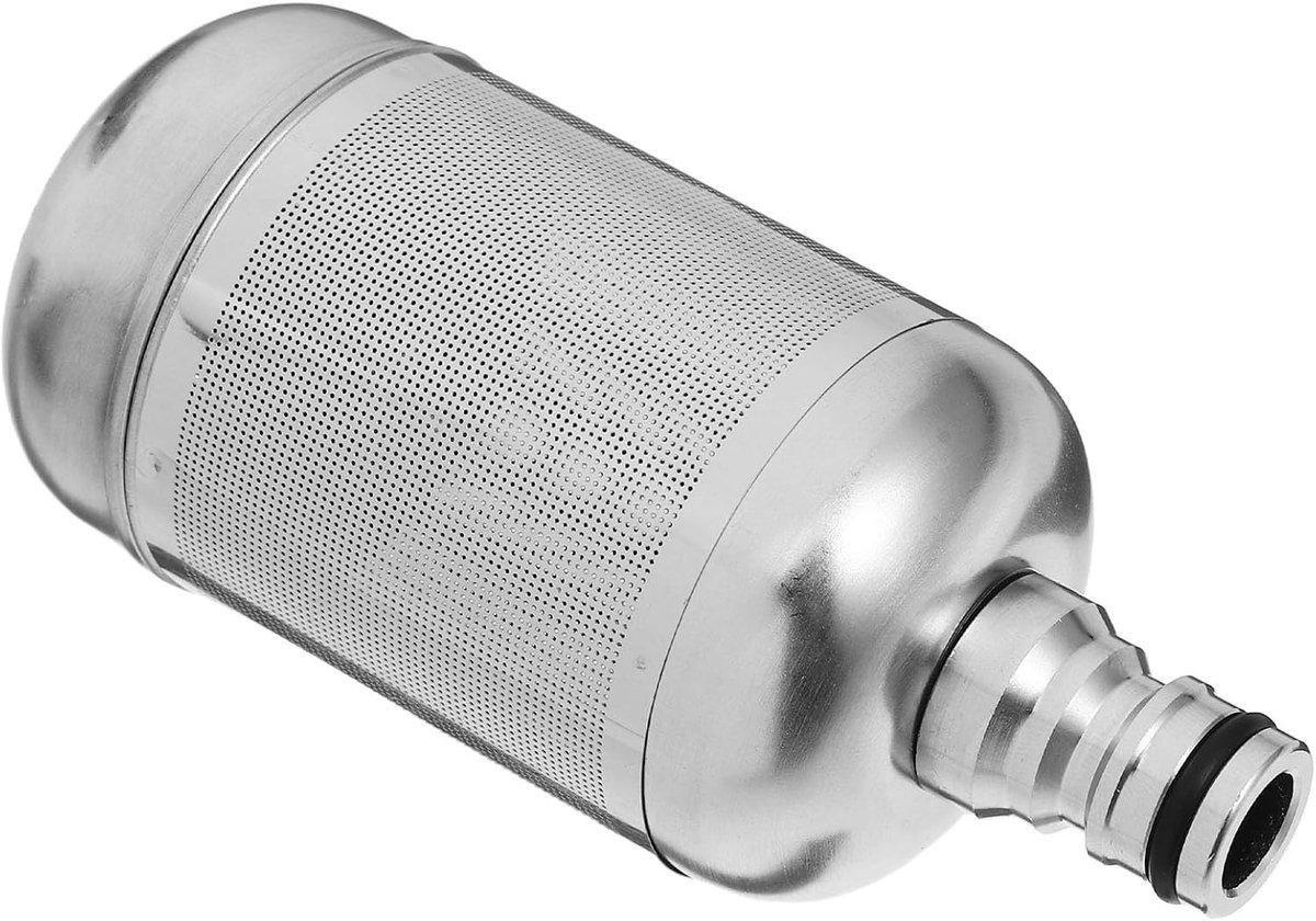 Watertoevoerfilter – Inlaatzeef voor Autowasmachine en Wasmachine – RVS – Zilver – Filtratie – Compatibel met Hogedrukreiniger