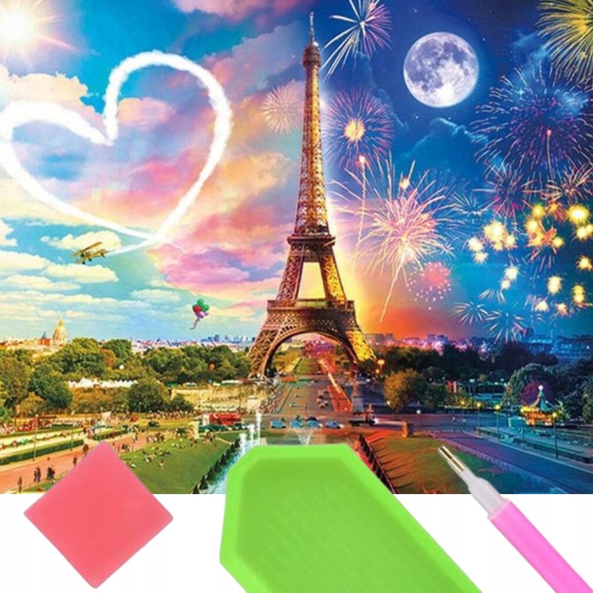 Diamant Painting Set - Parijs Eiffeltoren 30x40cm