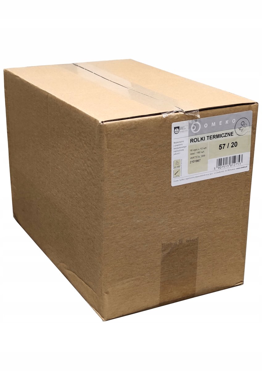 Thermische kassarol 57mm x 20m - 160 stuks