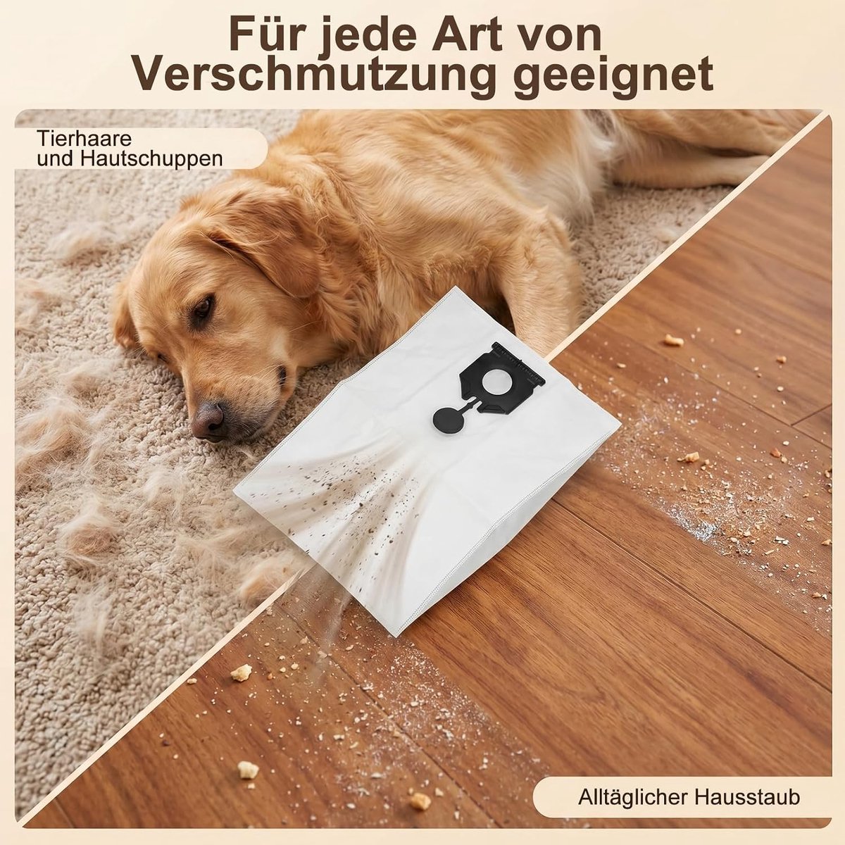 2.889-154.0 10 stuks stofzuigerzakken, vervanging voor Kärcher NT 30/1 Ap Te L, Ap L, Tact L, Tact Te L, vervanging - ShopVlot