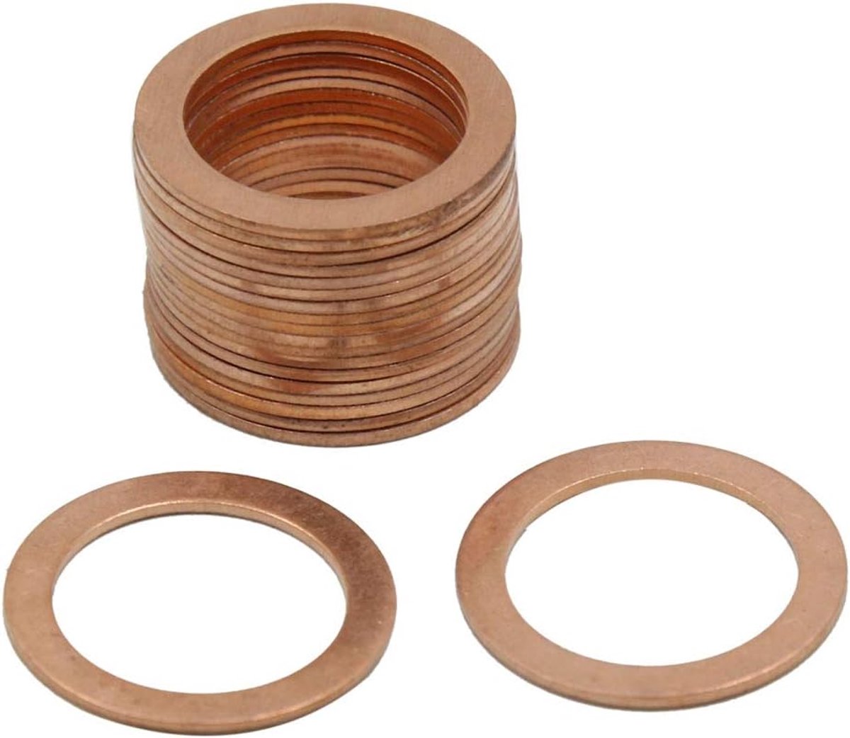 Sourcing Map 20pcs 19mm Inner Diameter Seal Copper O-Rings - ShopVlot