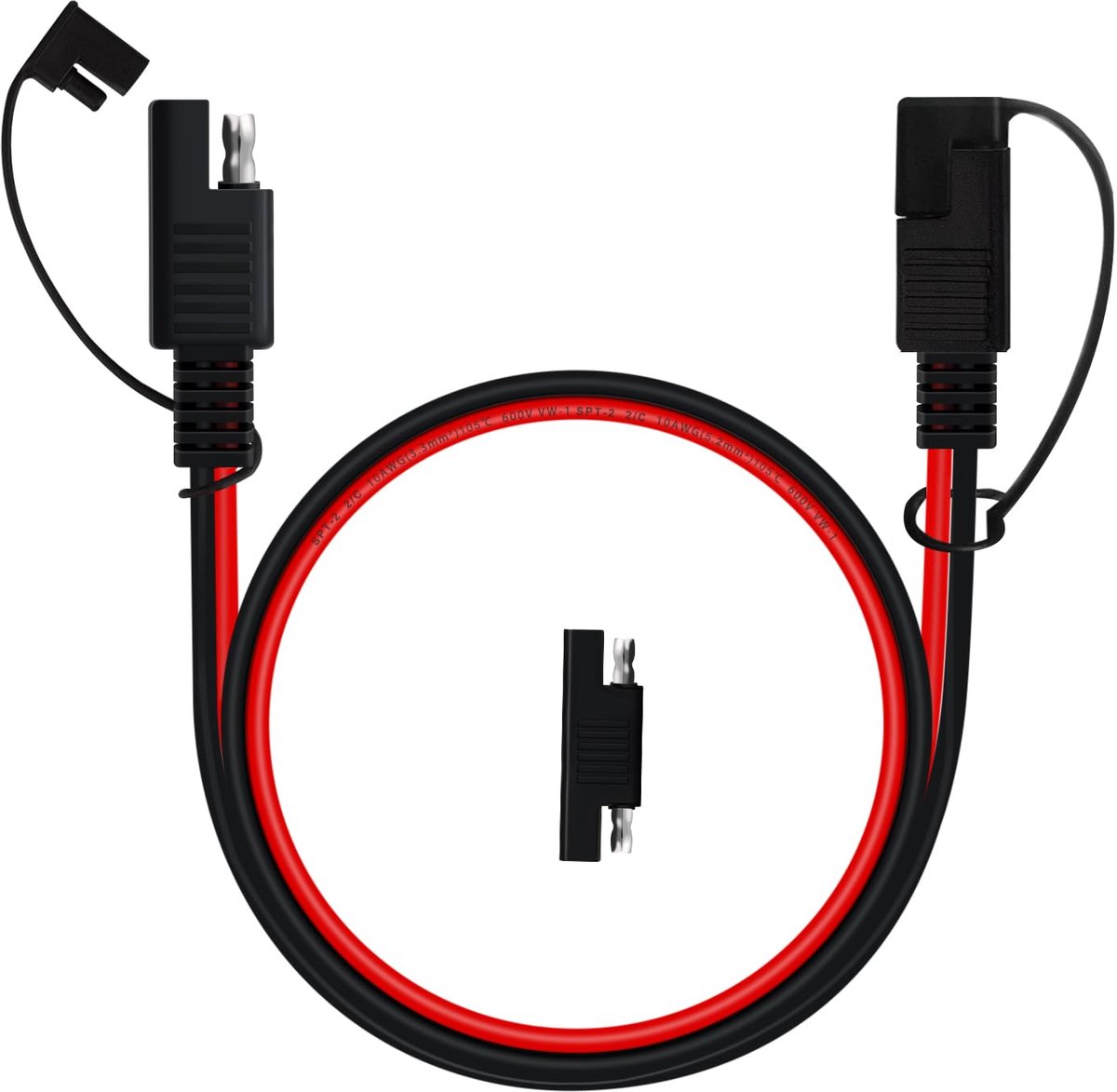 SAE Extension Cable 14AWG 20A 12V 24V Battery Cable Extension Cable SAE Quick Connector Extension, for Solar Panel - ShopVlot