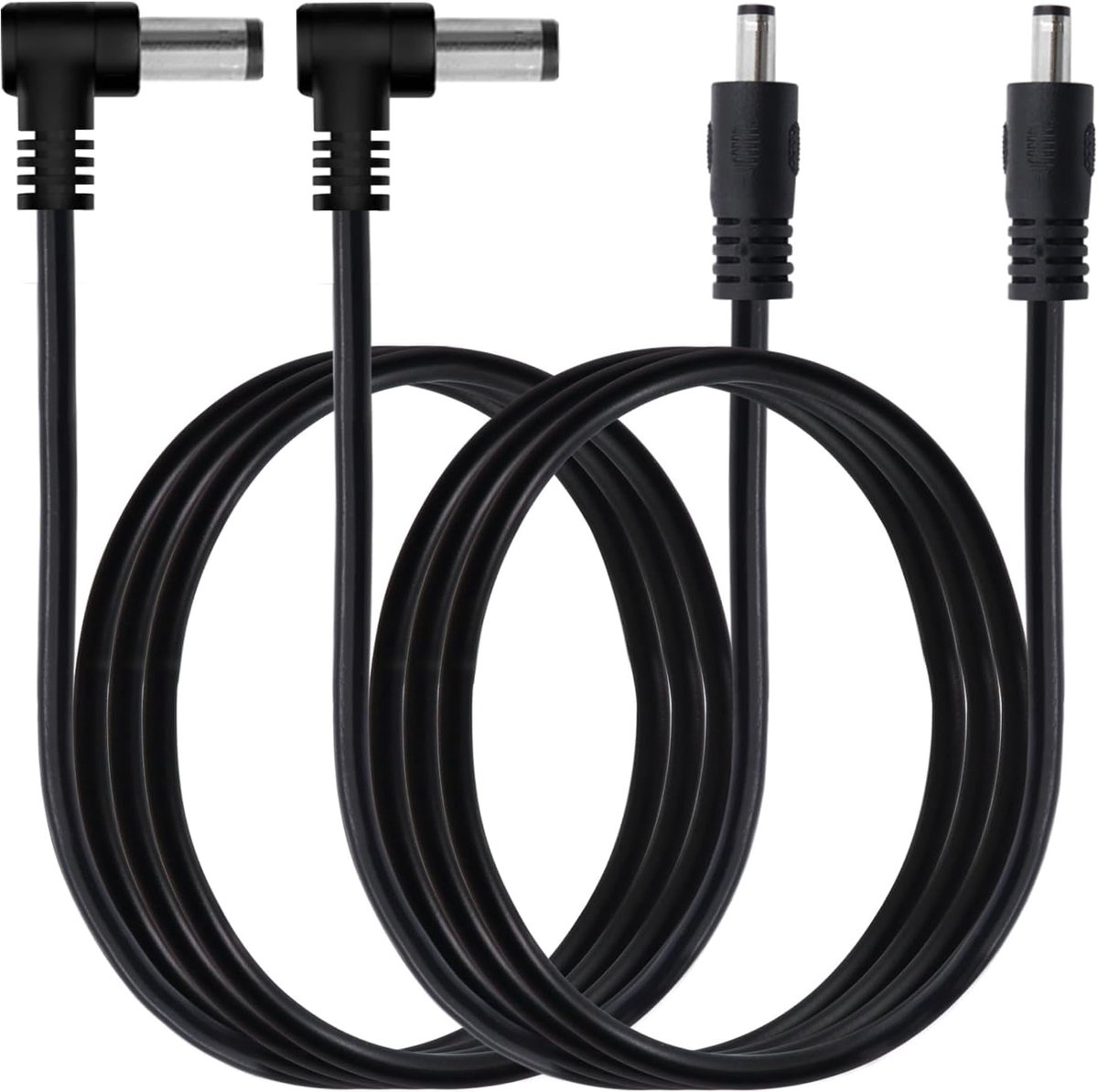 90 Degree DC 0.5cm x 0.3cm Male Power Cable, 12V/24V 5525 Male Extension Cord, 16AWG DC Wire for Security Camera, LED - ShopVlot
