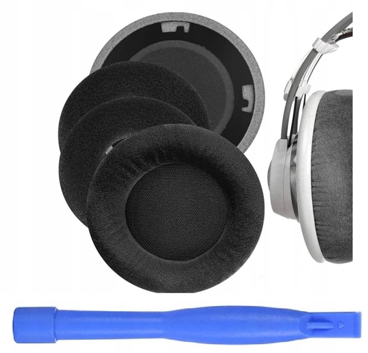 Deluxe Velours Oorkussens voor AKG K701 K702 K601 Q701