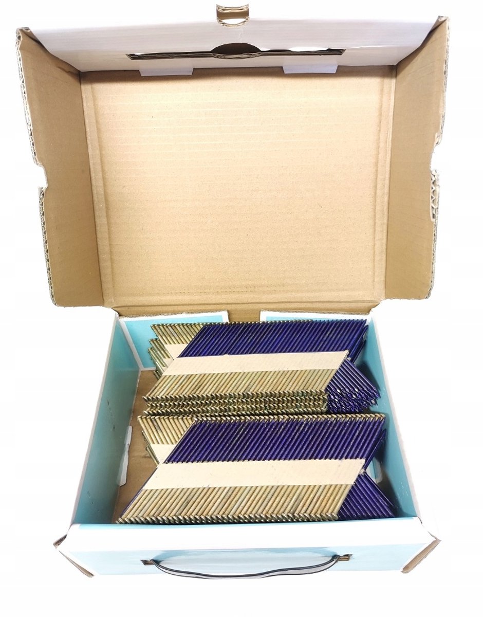 Papiergebonden spijkers 3,1x100mm ring 1/2 ring 34° (2000 stuks)