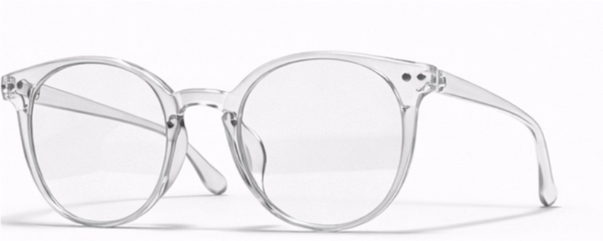 computerbril.shop® Beeldschermbril | LYLE | Lichtgewicht Blauwlichtbril | Transparant | Blue Filter Glasses | Anti Blauw Licht Bril Zonder Sterkte 0.00