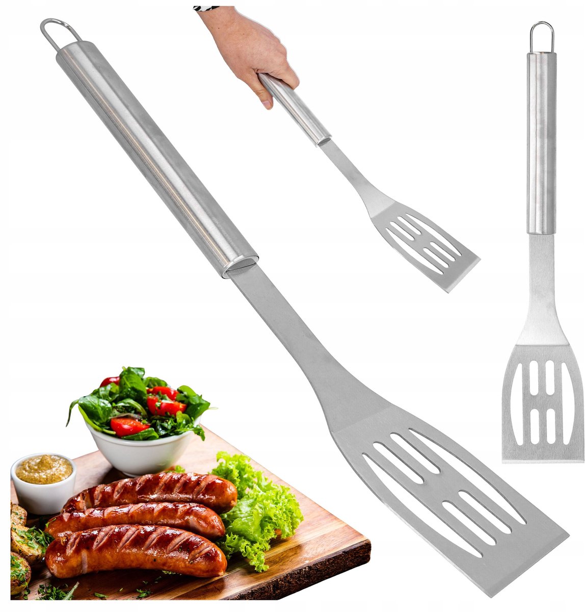 Roestvrijstalen Grillspatel 43 cm - Duurzaam Grillaccessoire