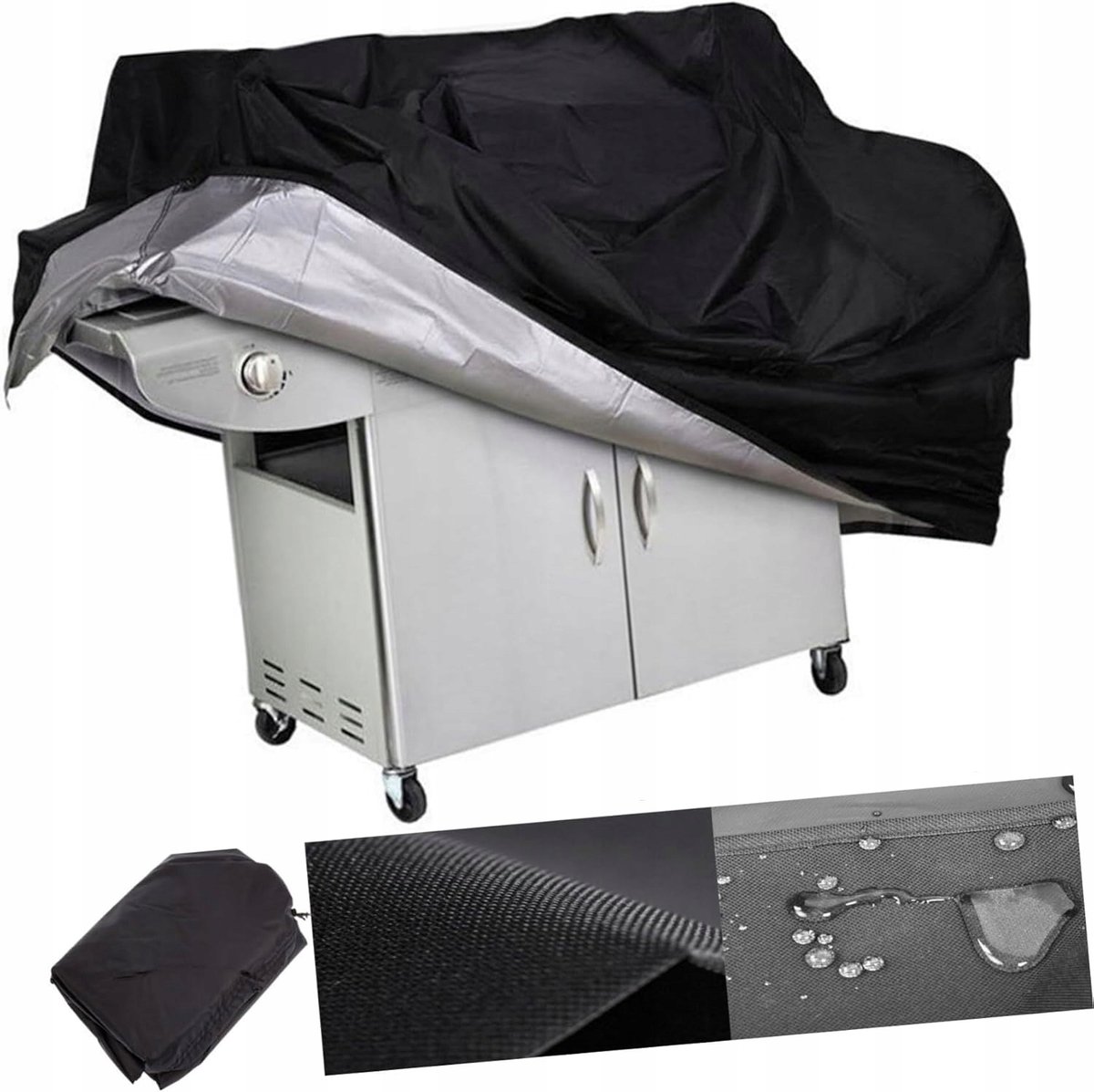 Waterdichte Grillhoes 145x61x117cm - Zwarte Beschermhoes