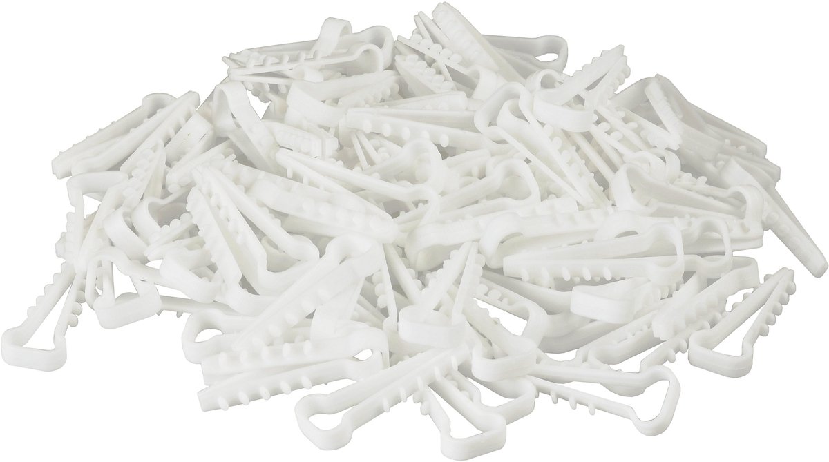Witte YDYP 5x2,5 plaatkabelklem, 100 stuks
