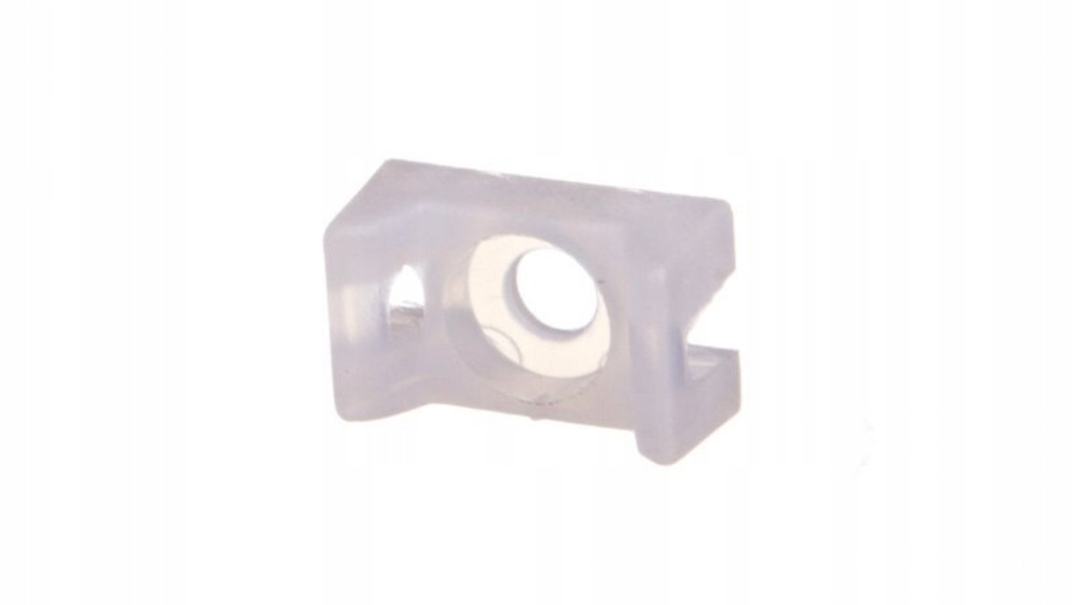 Wit Montagedoekje 8,5x13,8mm voor Kabelbinders - 100 Stuks