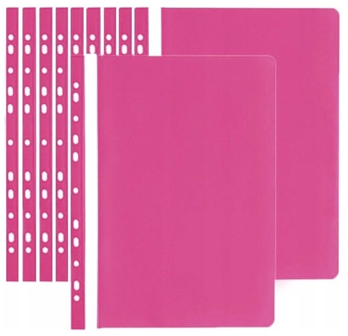 Ringkaart A4 PVC Insteek Roze Tres A"10 - 10 Stuks