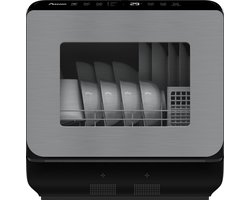 Amenzo® - Mini Vaatwasser - Inclusief App - Energielabel A - 900 Watt - 5 Programma's - Zwart - Afwasmachine - Met Waterreservoir