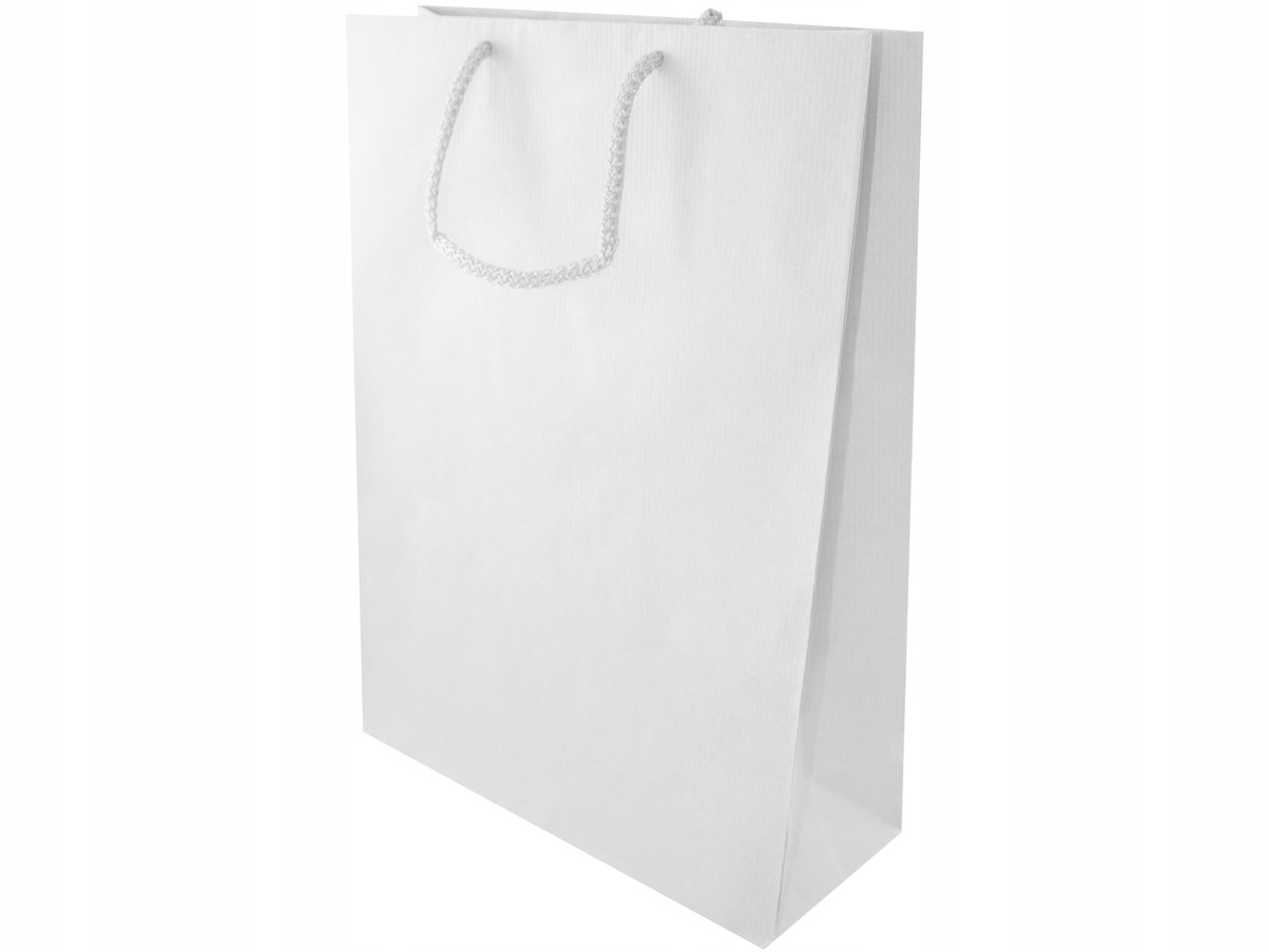 Prestige Witte Papieren Cadeauzakken 24x9x32 cm - Premium Kwaliteit