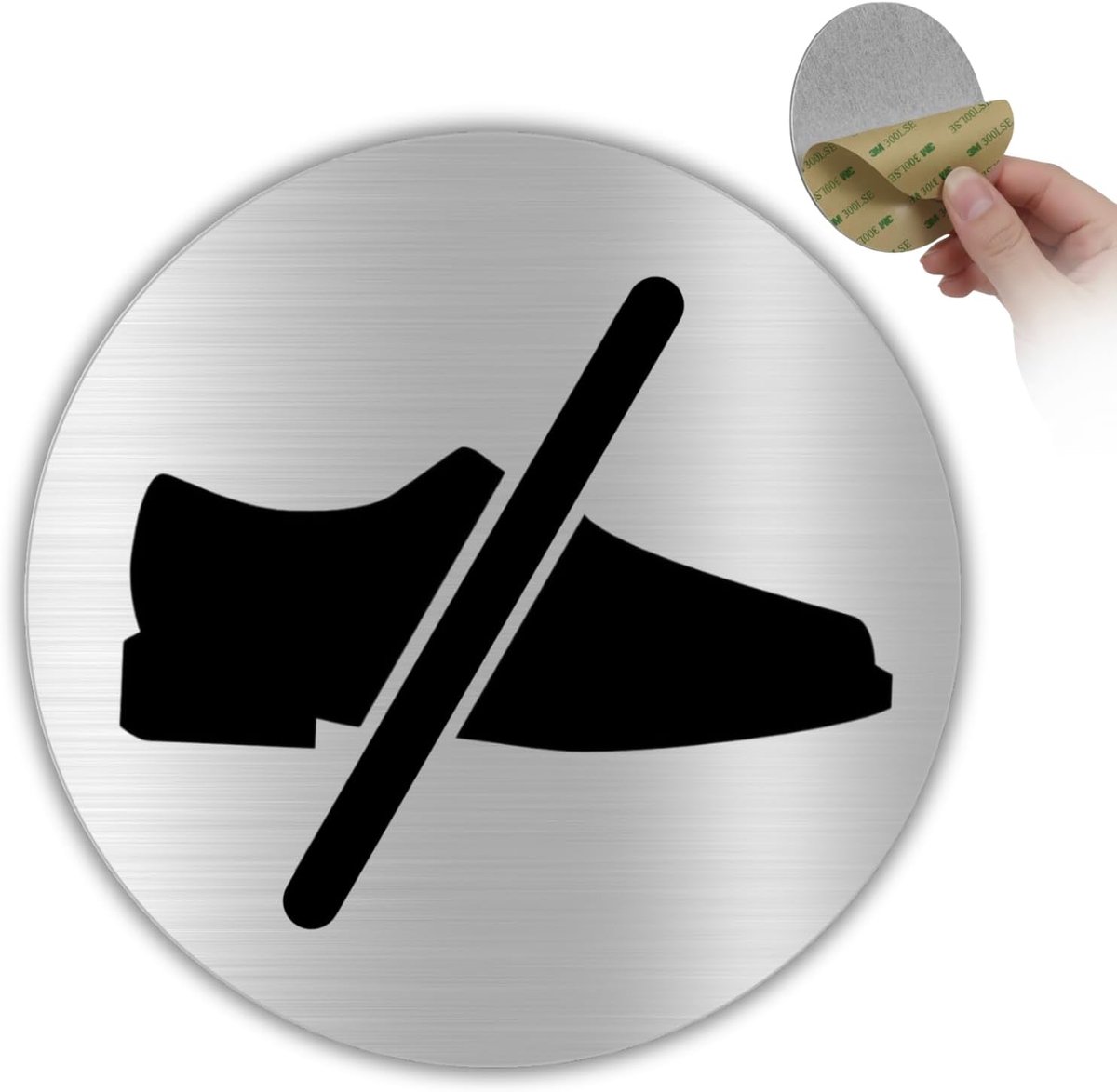 Shoes Forbidden Plate - Ø 100 mm - Aluminium - Shoes - ShopVlot