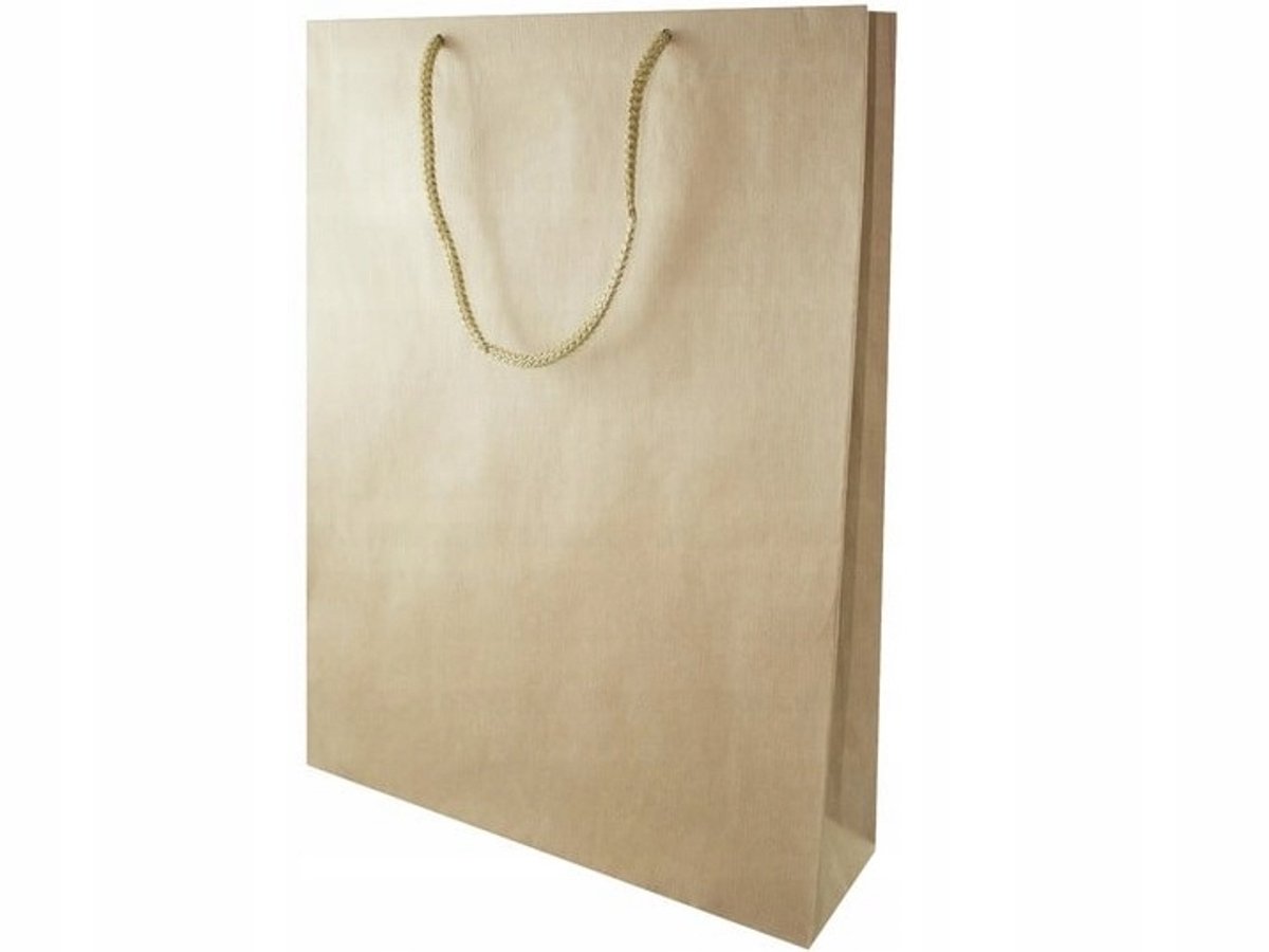Bruine papierlades 30x10x40 cm - 50 stuks