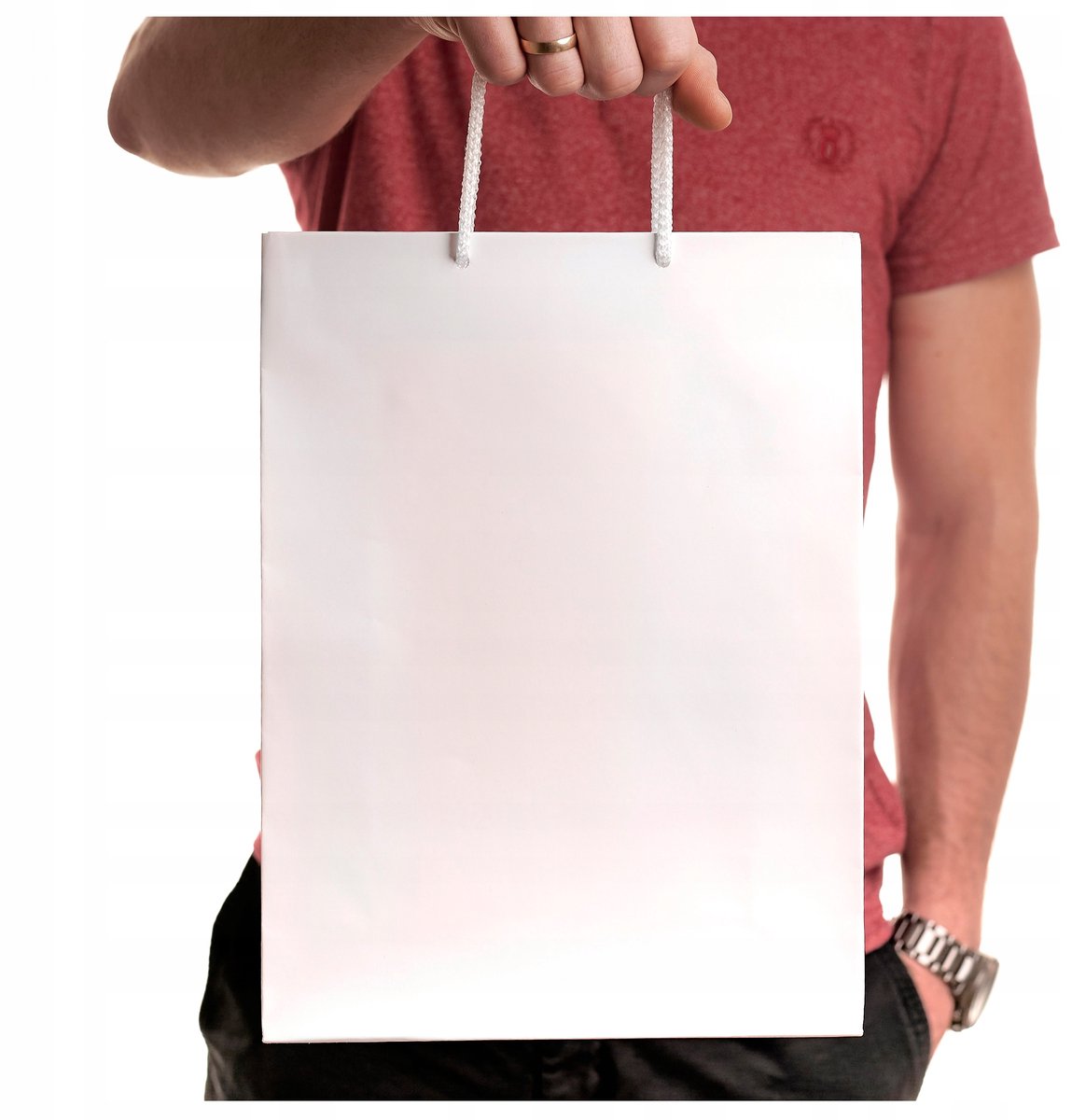 Witte gelamine aarde geschenkbekers A4, 25 stuks, 24x9x32cm