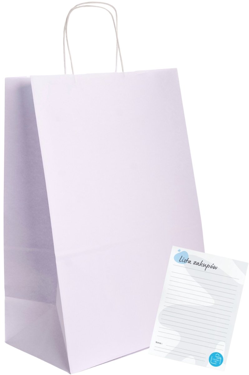 Papieren boodschappentassen Wit 30x17x42 cm - 75 stuks