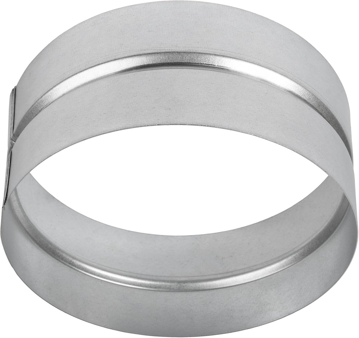 Round metal pipe connector, diameter 160 mm, air vent extension, galvanized steel tube coupling, metal hose extension - ShopVlot