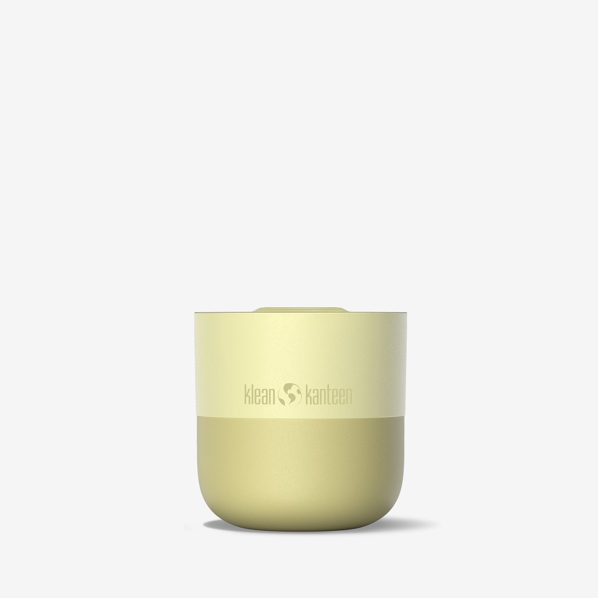 Klean Kanteen Rise Lowball 236ml - Slide Lid Wax Yellow- Geïsoleerde drinkbeker - 90% recycled RVS