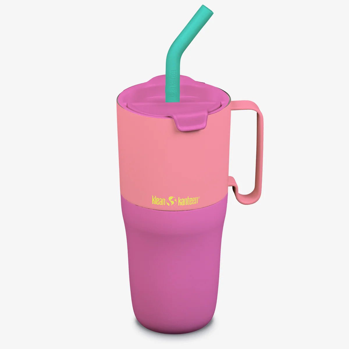 Klean Kanteen Rise Tumbler 768ml - Straw Lid Kaleidoscope Pink Lemonade Kaleidoscope- Geïsoleerde tumbler met handgreep