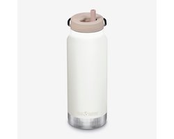 Klean Kanteen TKWide 946ml - Twist Cap Tofu- geïsoleerd - met rietje