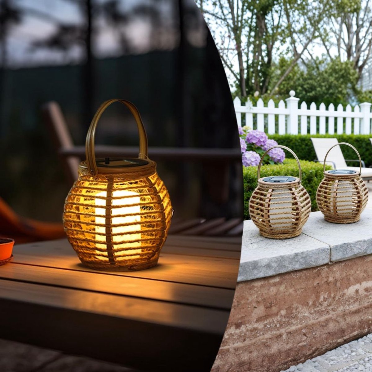 Zavio® Solar Lampionnen Buiten - Buitenverlichting - Tuinverlichting