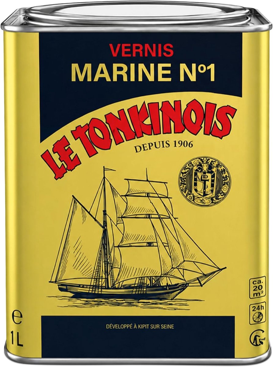 Le Tonkinois Varnish Marine No.1, boat paint, colourless 1 liter - ShopVlot