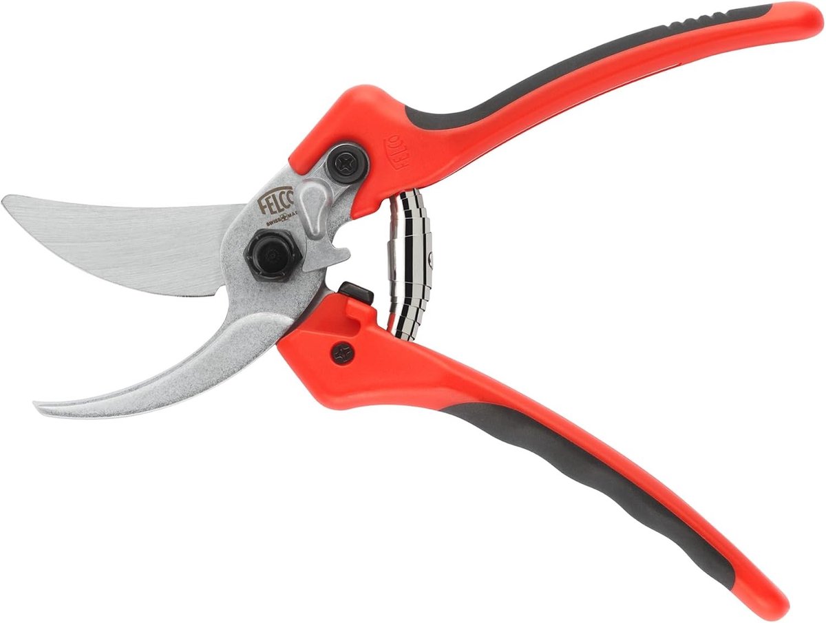 Knipschaar tuin - Rood - 211,5 mm - Bypass Snoeischaar met Ergonomische PU/TPR-greep - Voor Grote Rechterhanden