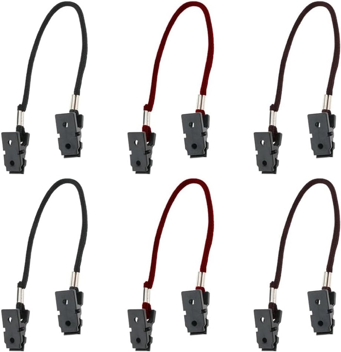 Hoedhouder Clip met Lanyard Cord - Zwart - 25 cm - Winddichte Anti-Lost Strap - Voor Sport en Activiteiten