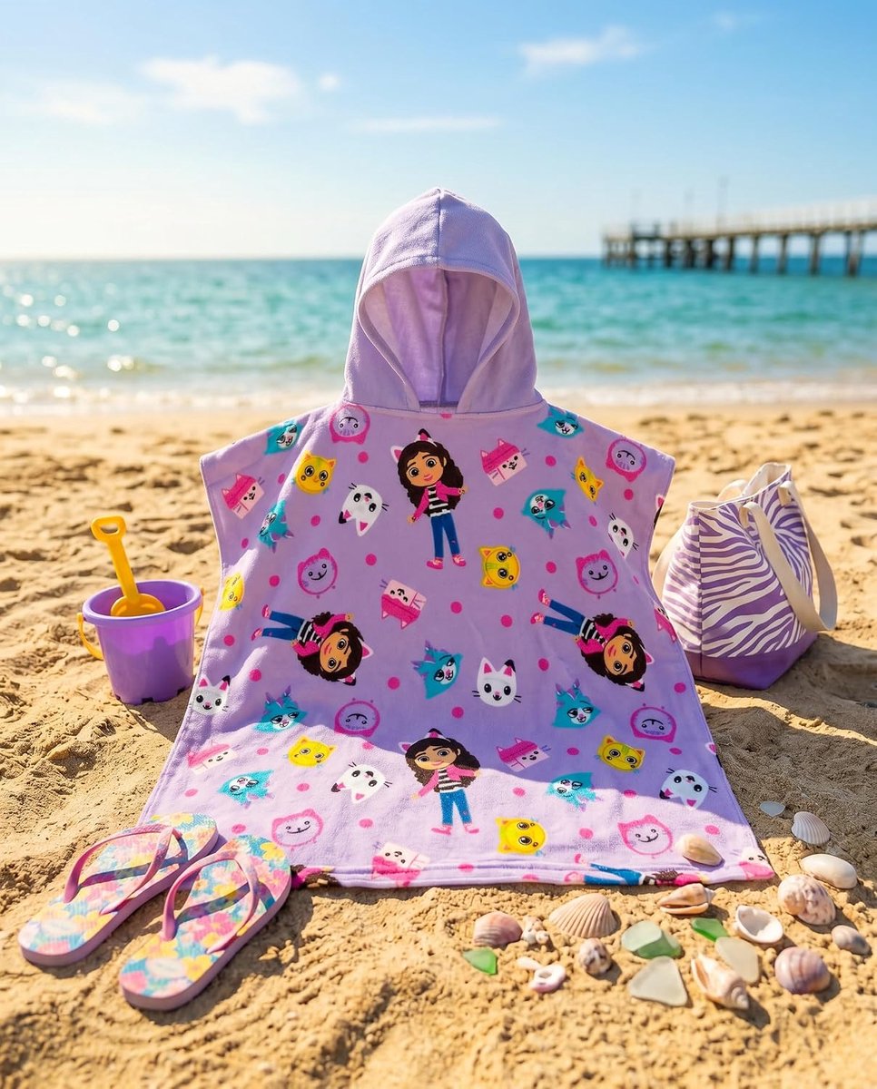 Beach Poncho 55 x 110 cm - Polyester - Hoog absorberend - Ideaal voor na het zwemmen - ShopVlot