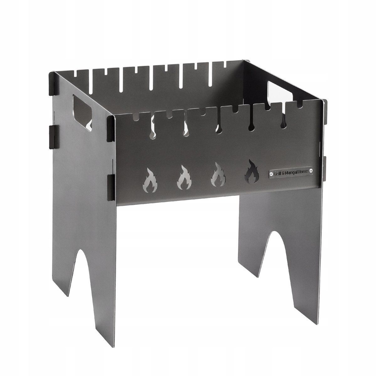 Mangal Koolgrill 6 Spiesen 2,5 mm Staal Opvouwbaar