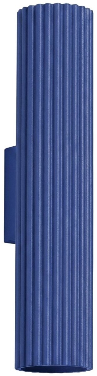 Sollux Lighting Wandlamp Karbon - GU10 - ultramarijn - aluminium - 6.5x8.5x30cm
