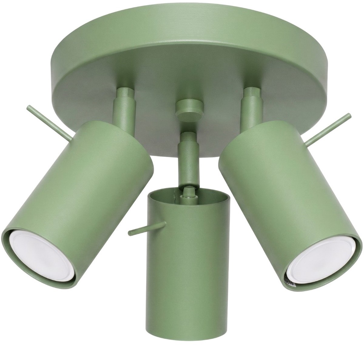 Sollux Lighting Plafondlamp RING - GU10 - salie - staal - 25.7x25.7x14.5cm