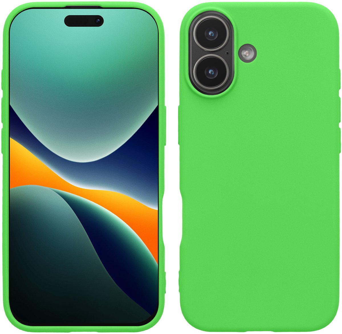 kwmobile telefoonhoesje geschikt voor iPhone 17 - Hoesje voor smartphone - Back cover in limoengroen