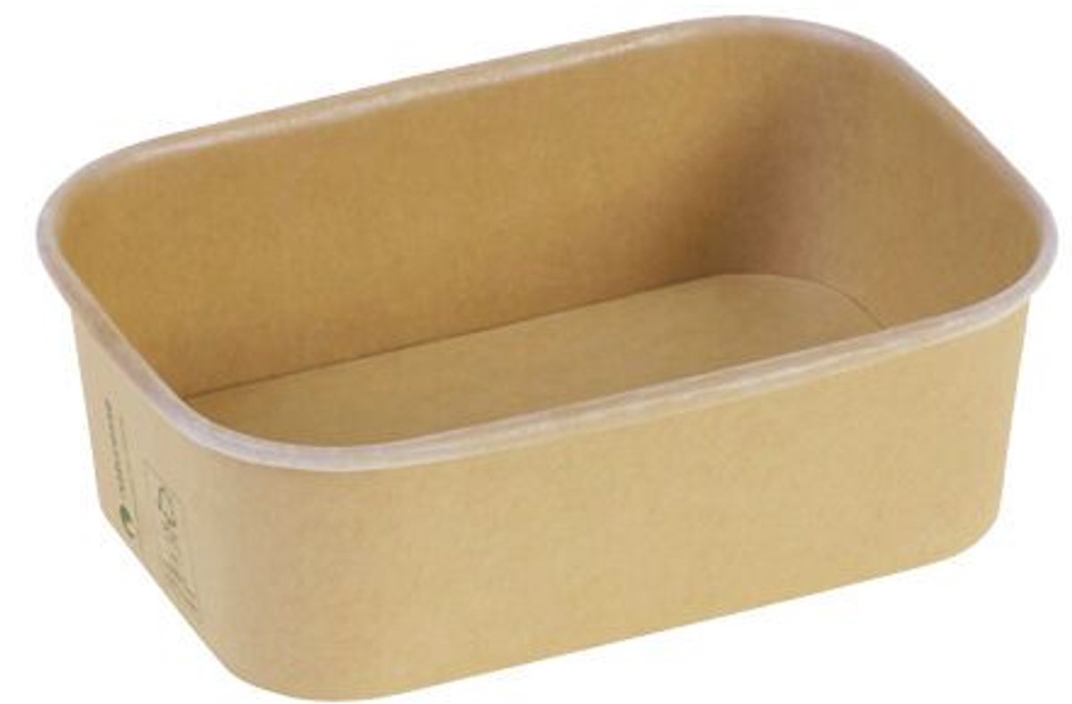 Take Dis Maaltijdbak 750 ml karton kraft FSC - Zak 50 stuks