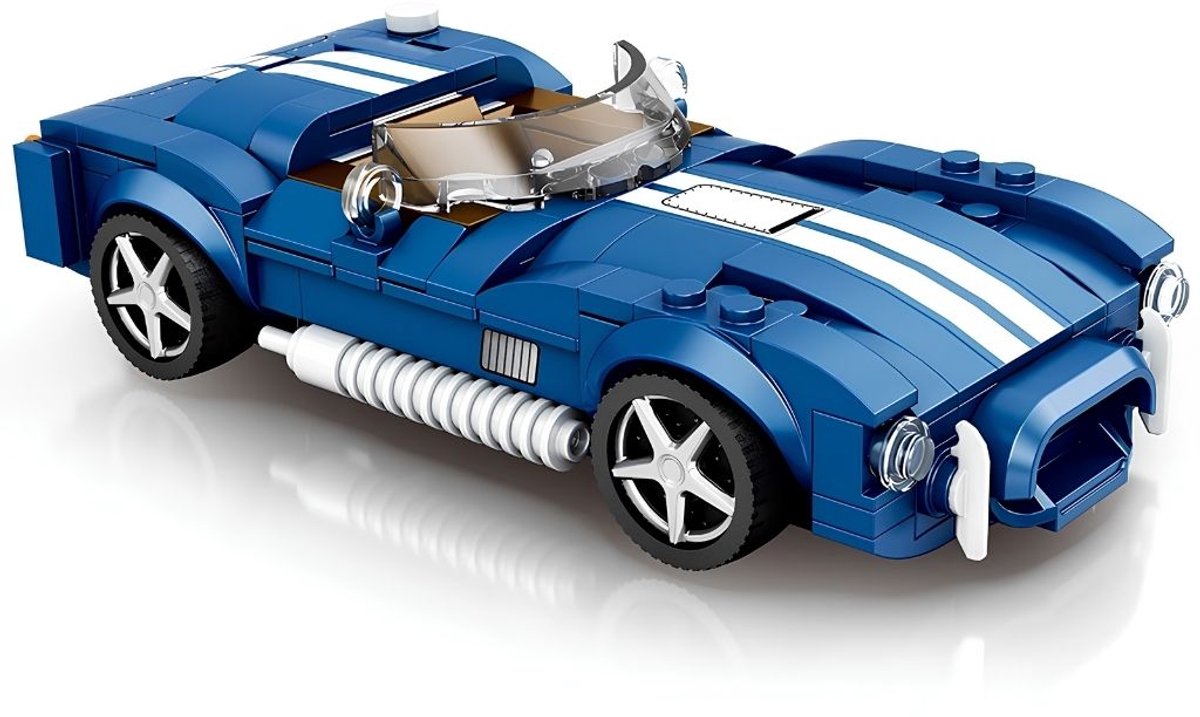 Reobrix 812 Shelby Cobra bouwset | City fast champions adventure | Creator classic motor bouwpakket | Technic speelgoed ideas voor volwassenen | Icons furious speed auto | Technische bouwdoos met 312 bloks