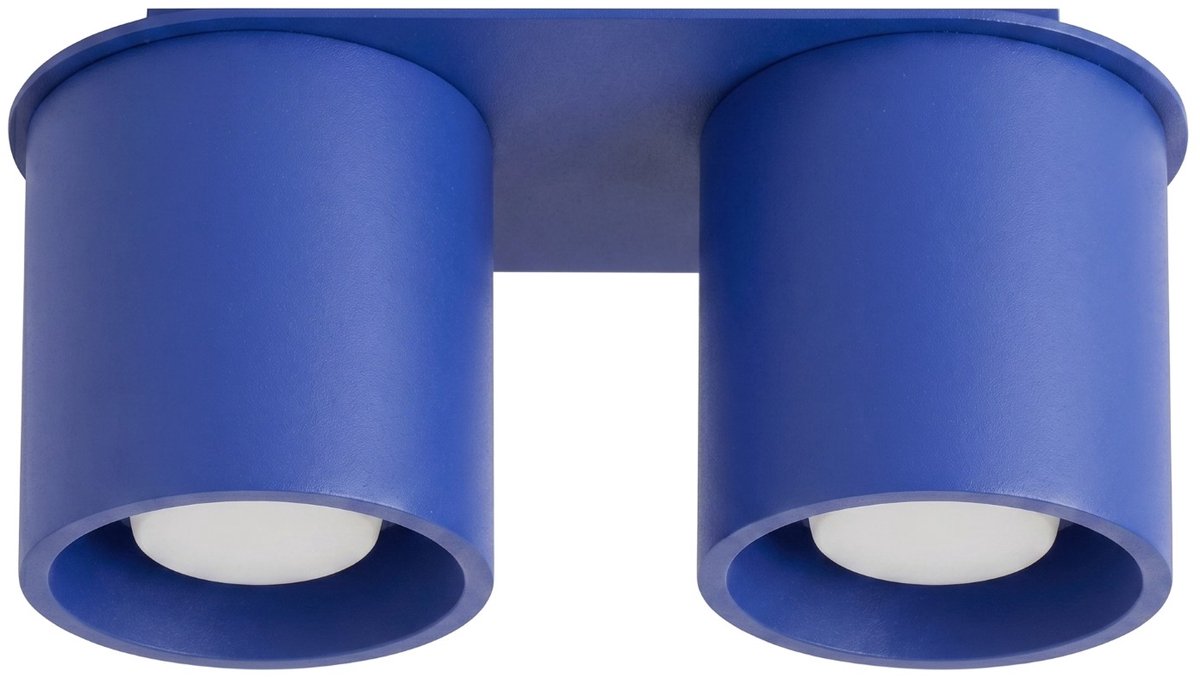 Sollux Lighting Plafondlamp Orbis - GU10 - ultramarijn - aluminium - 26x10x12cm