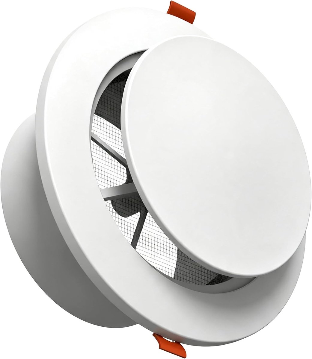 Aygrochy Ventilation grille 120 mm exhaust air with insect protection fly screen - ShopVlot