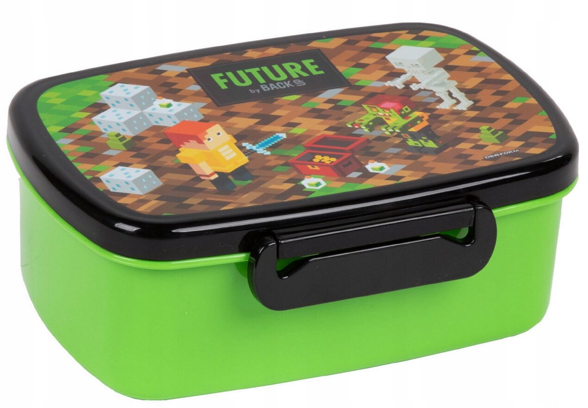 Minecraft Lunchbox voor Kinderen met Verdeling - Broodtrommel
